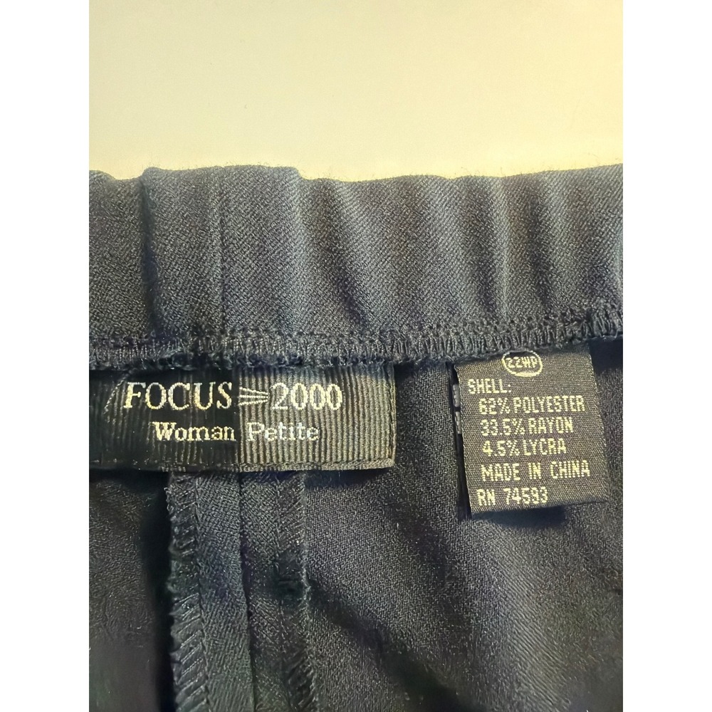 Focus 2000 Woman Petite Navy Blue Dress Pants Size 22WP Straight Leg - Picture 4 of 6